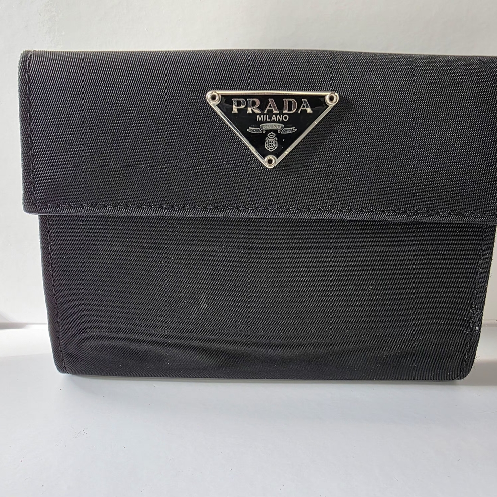 Prada Black Nylon Wallet